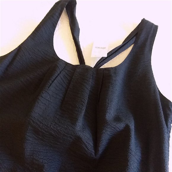 SOLD J.Crew Dress Embossed Playa Dress Black - Picture 5 of 6